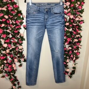 Bullhead Light Wash Hermosa Skinny Jeans Women’s 5 Denim Blue Distressed